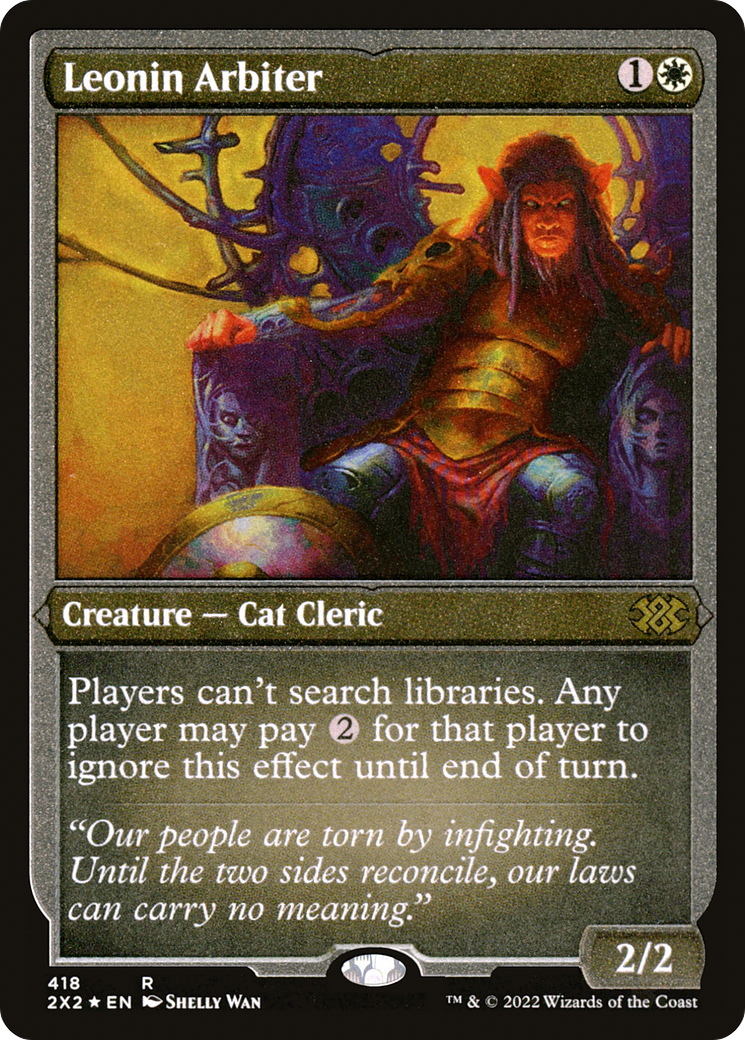 Leonin Arbiter |  Foil (418) [Double Masters 2022]