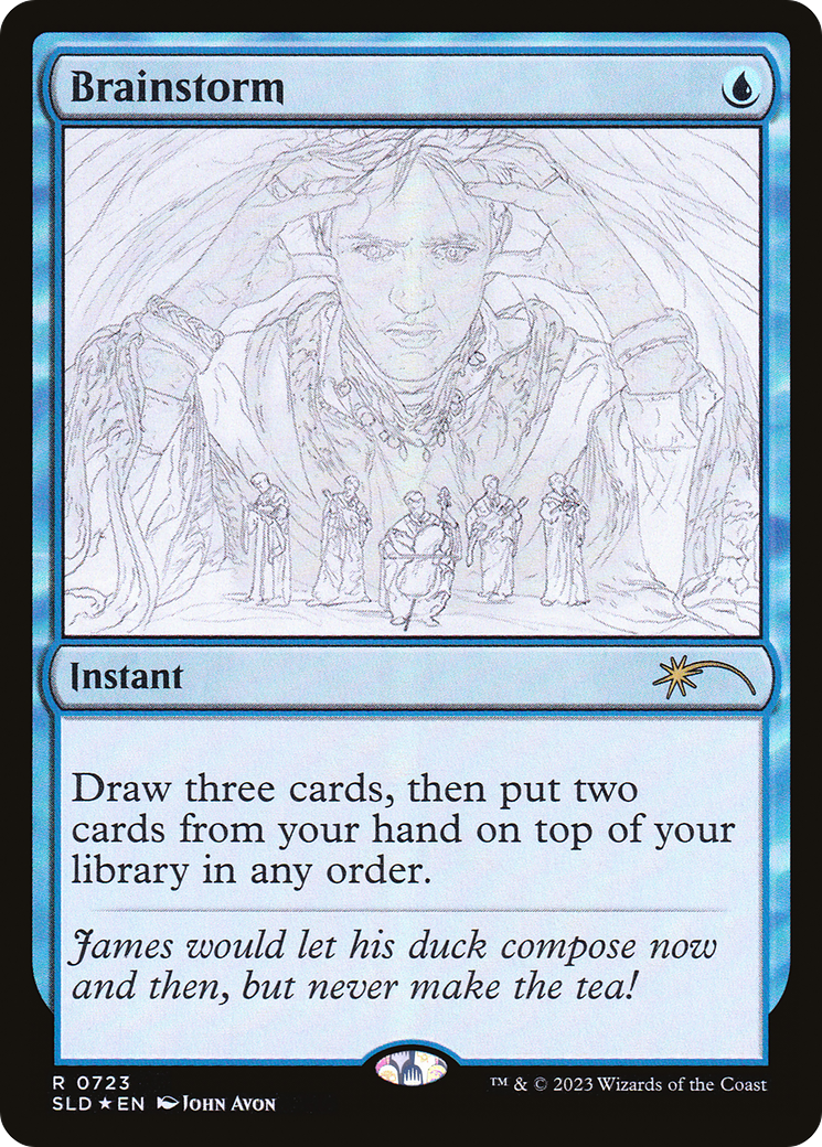 Brainstorm (0723) (Sketch Showcase) [Secret Lair Drop Series] Foil