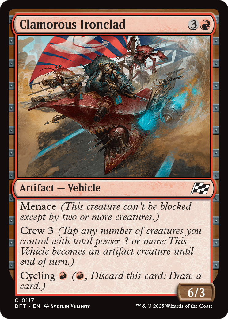 Clamorous Ironclad |  Foil (117) [Aetherdrift]