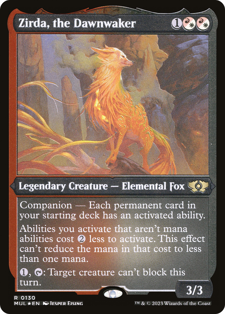 Zirda, the Dawnwaker (Foil Etched) |  Foil (130) [Multiverse Legends]