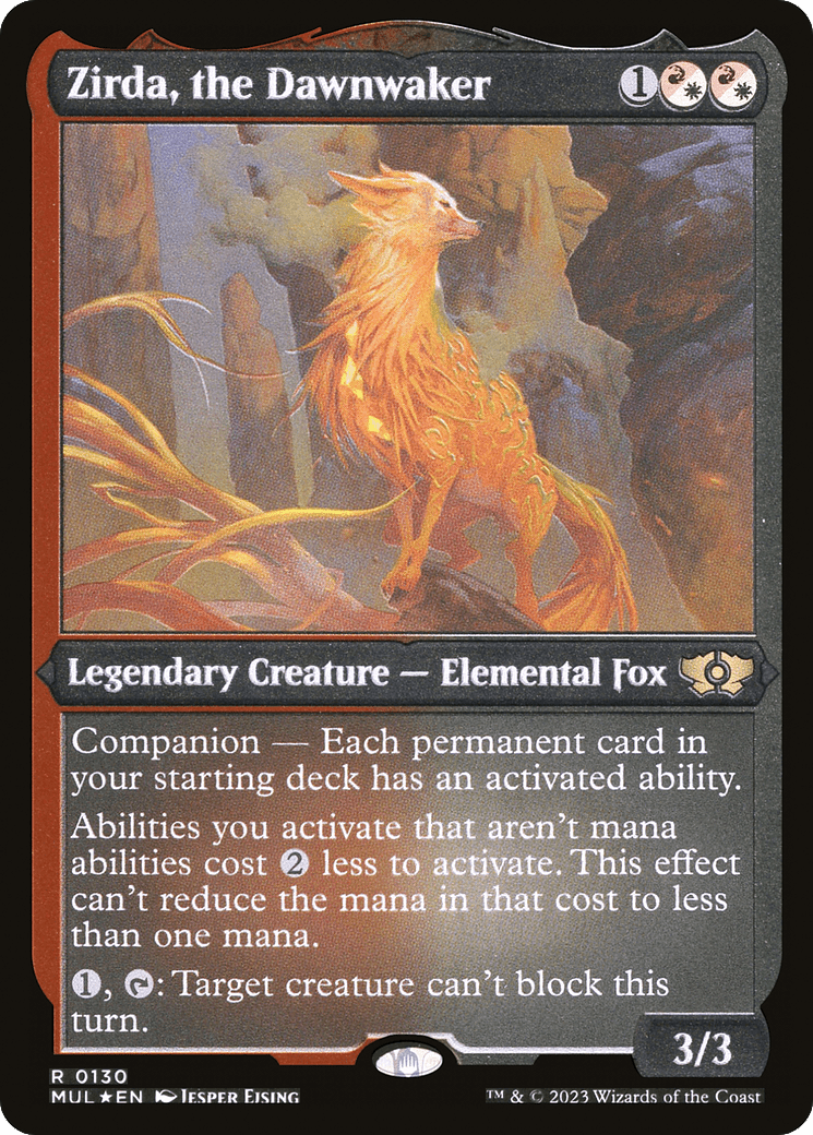 Zirda, the Dawnwaker (Foil Etched) |  Foil (130) [Multiverse Legends]