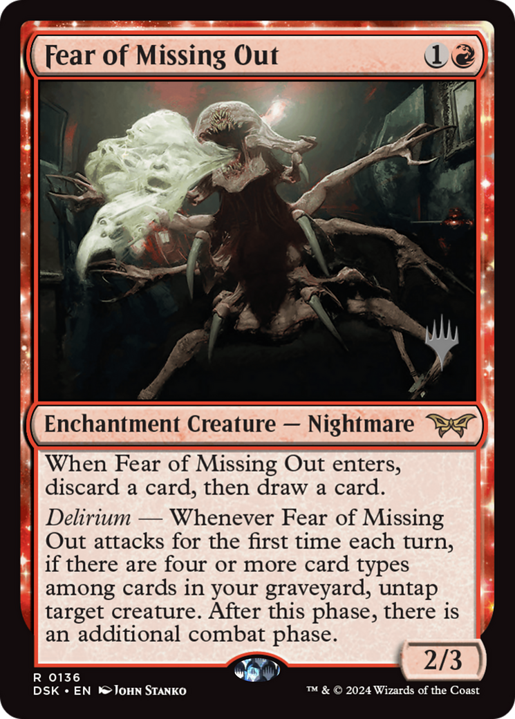 Fear of Missing Out [Duskmourn: House of Horror Promos] Foil