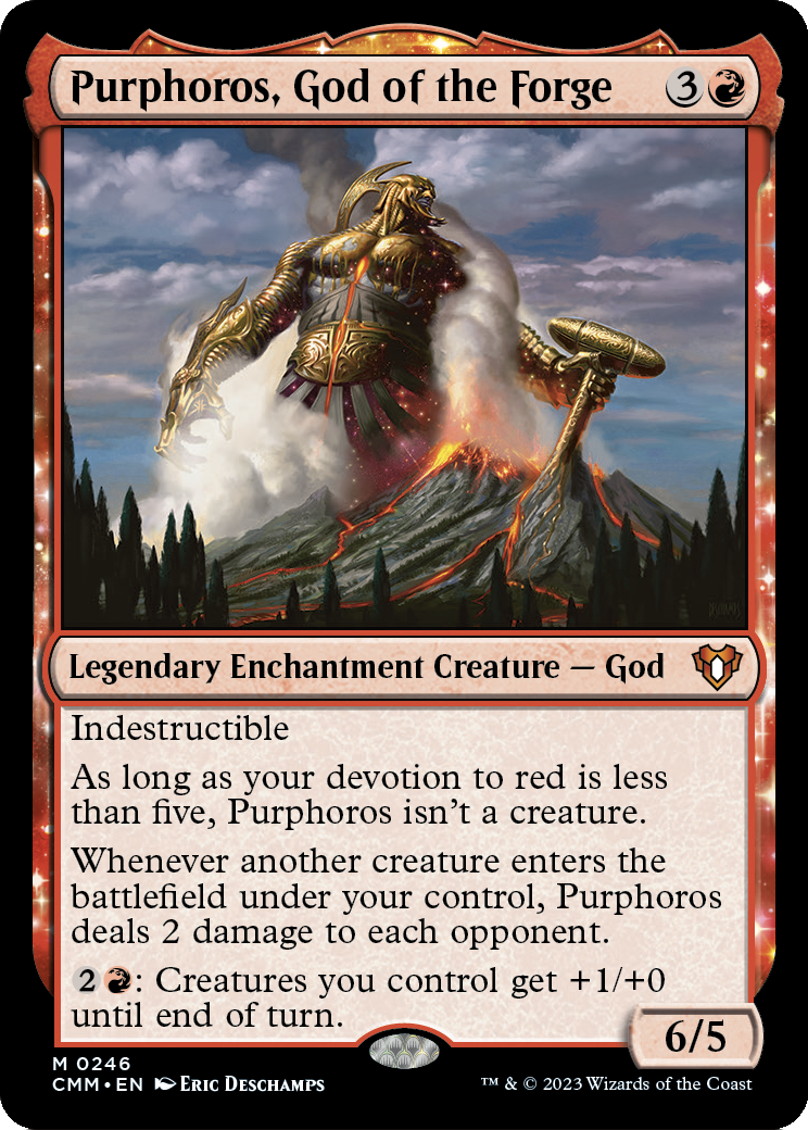 Purphoros, God of the Forge [Commander Masters] Foil