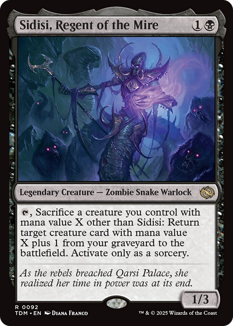 Sidisi, Regent of the Mire (092) [Tarkir: Dragonstorm]  Foil