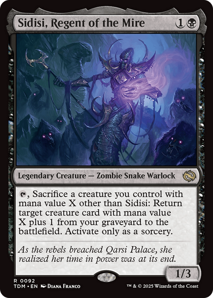 Sidisi, Regent of the Mire (092) [Tarkir: Dragonstorm]  Foil