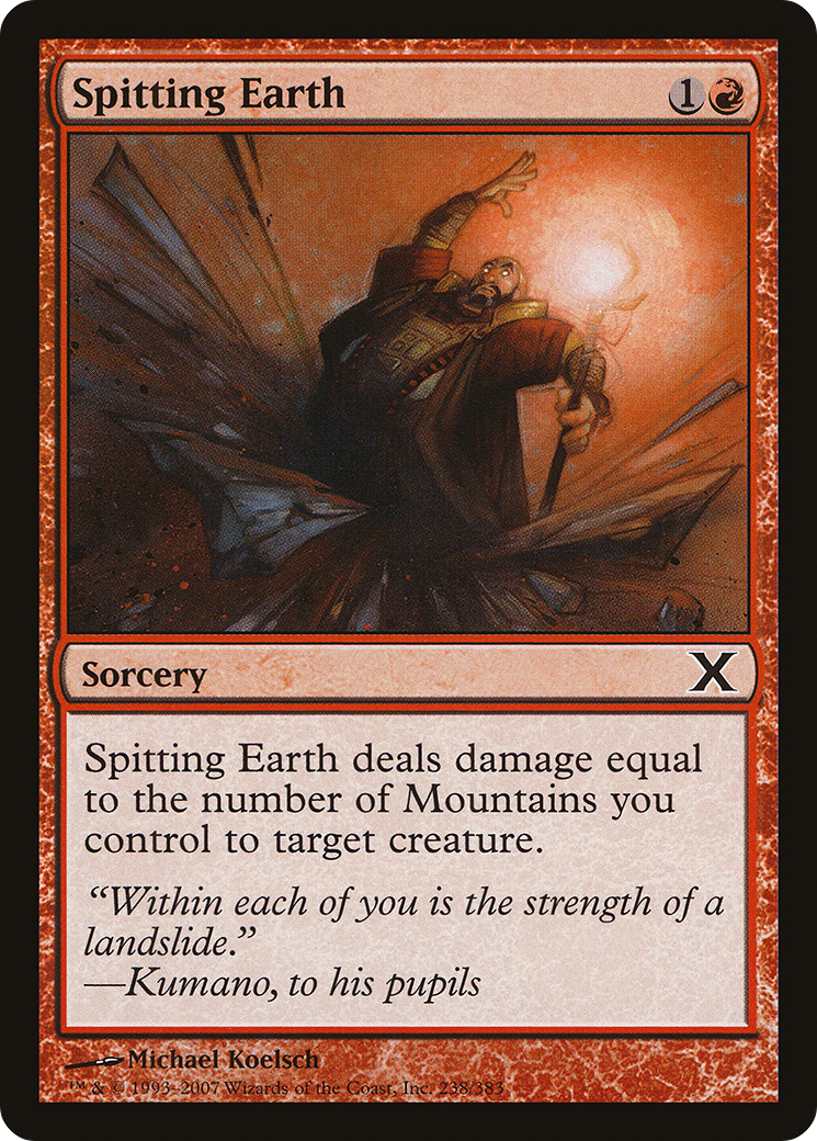 Spitting Earth [Tenth Edition] Foil
