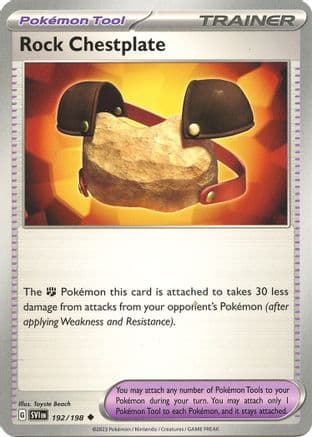 Rock Chestplate 192- SV01 Scarlet & Violet Base Set Reverse Holofoil