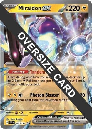 Miraidon ex 81- Jumbo Cards Holofoil