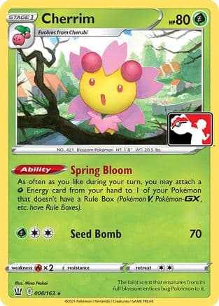 Cherrim 8- Prize Pack Series Cards