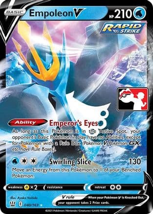 Empoleon V 40- Prize Pack Series Cards Holofoil