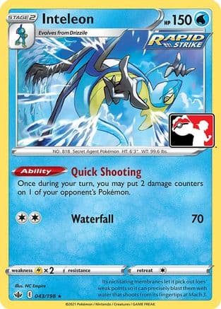 Inteleon 43- Prize Pack Series Cards