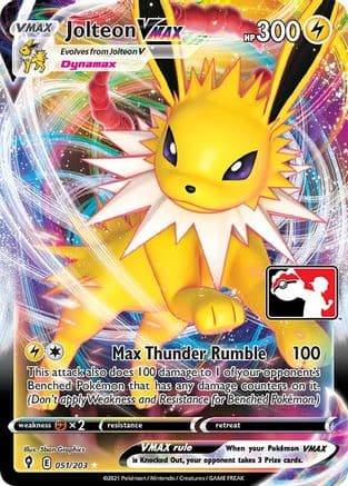 Jolteon VMAX 51- Prize Pack Series Cards Holofoil