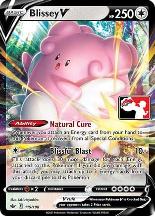 Blissey V 119- Prize Pack Series Cards Holofoil