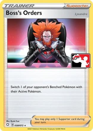 Boss's Orders 58/072 - Prize Pack Series Cards