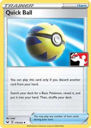 Quick Ball 179- Prize Pack Series Cards Holofoil