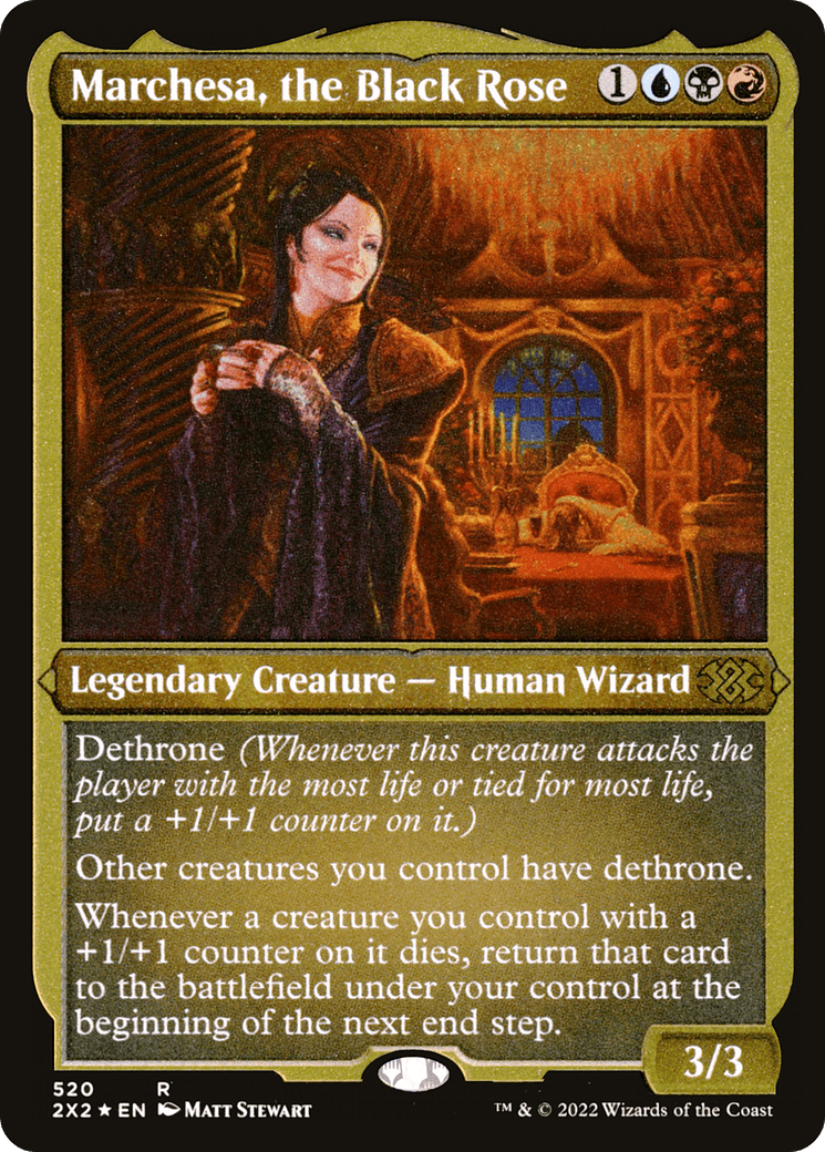 Marchesa, the Black Rose (Foil Etched) |  Foil (520) [Double Masters 2022]