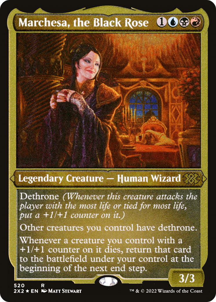 Marchesa, the Black Rose (Foil Etched) |  Foil (520) [Double Masters 2022]