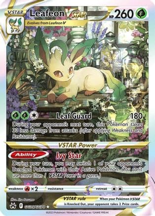 Leafeon VSTAR GG35/70 - SWSH Crown Zenith Galarian Gallery Holofoil