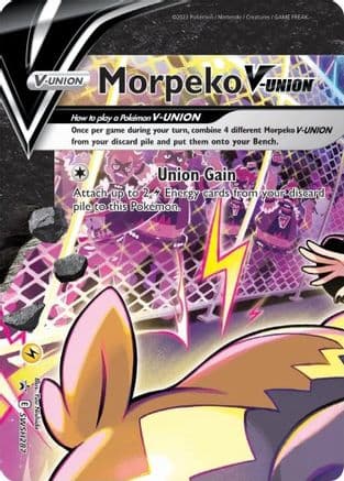 Morpeko V-Union SWSH287- SWSH Sword & Shield Promo Cards Holofoil