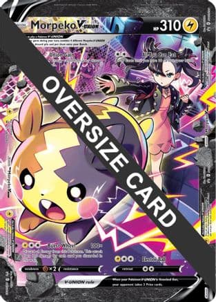 Morpeko V-Union (SWSH287-) SWSH290- Jumbo Cards Holofoil