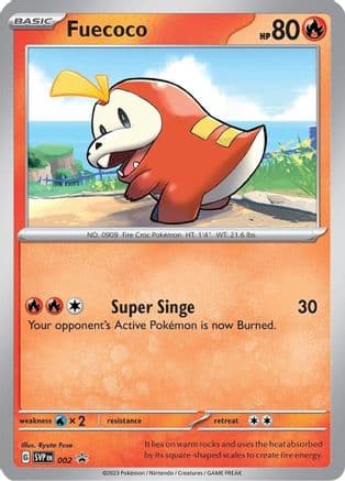Fuecoco 002- SV Scarlet & Violet Promo Cards Holofoil