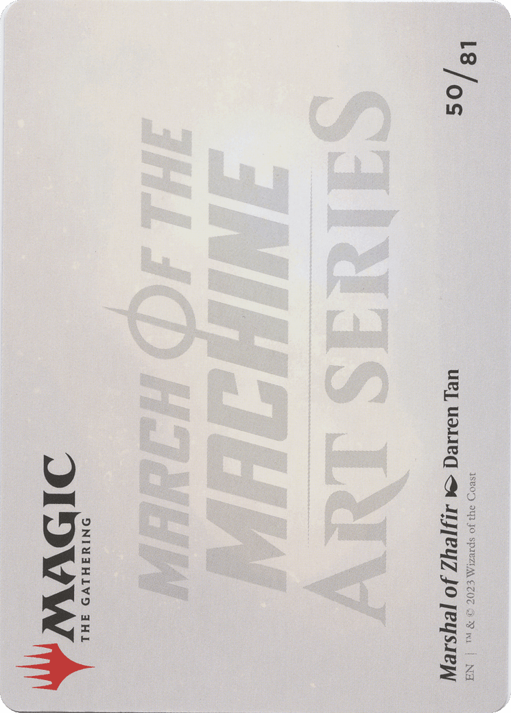 Marshal of Zhalfir // Marshal of Zhalfir (AMOM-050) - March of the Machine Art Series (Borderless)