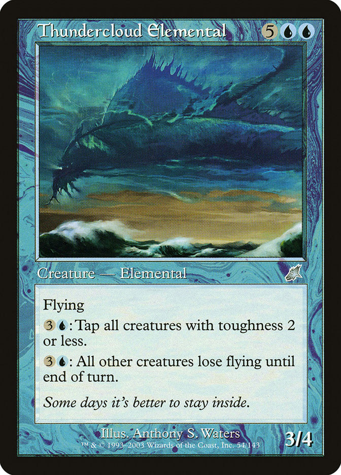 Thundercloud Elemental 54/143 (Scourge) 