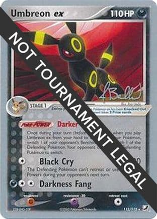 Umbreon ex 2006 (Jimmy Ballard) 112- World Championship Decks