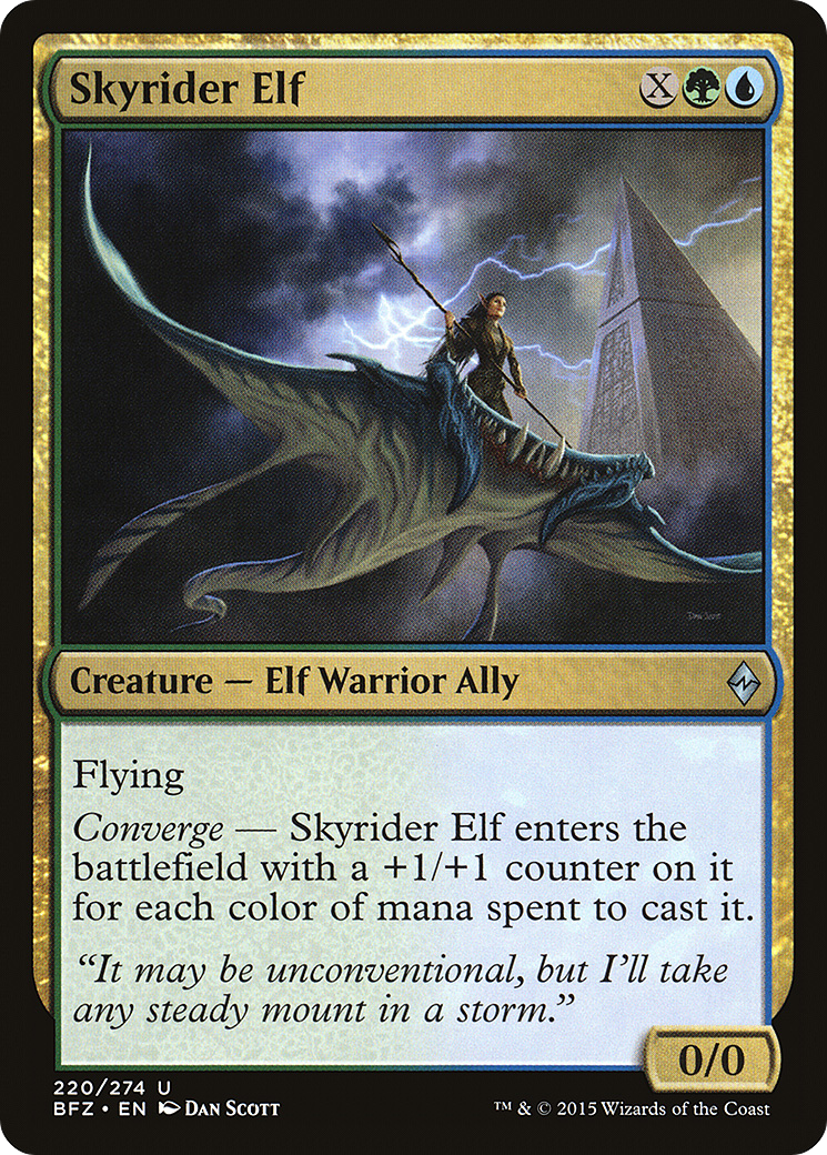 Skyrider Elf [Battle for Zendikar] Foil
