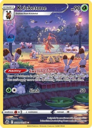 Kricketune GG02/70 - SWSH Crown Zenith Galarian Gallery Holofoil