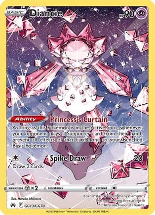 Diancie GG13/70 - SWSH Crown Zenith Galarian Gallery Holofoil