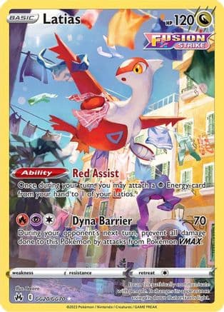 Latias GG20/70 - SWSH Crown Zenith Galarian Gallery Holofoil