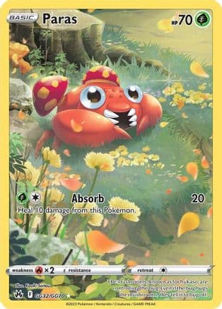 Paras GG32/70 - SWSH Crown Zenith Galarian Gallery Holofoil