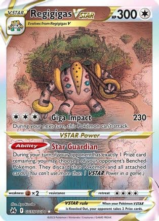 Regigigas VSTAR GG55/70 - SWSH Crown Zenith Galarian Gallery Holofoil