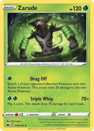 Zarude 016/159 - SWSH Crown Zenith Holofoil