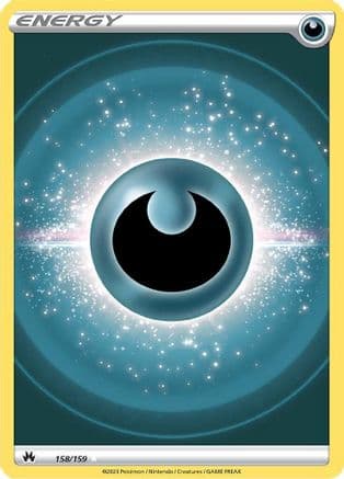 Darkness Energy (Texture Full Art) 158/159 - SWSH Crown Zenith Holofoil