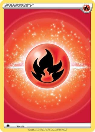 Fire Energy (Texture Full Art) 153/159 - SWSH Crown Zenith Holofoil