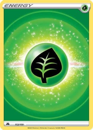 Grass Energy (Texture Full Art) 152/159 - SWSH Crown Zenith Holofoil