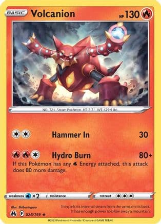 Volcanion 026/159 - SWSH Crown Zenith Holofoil