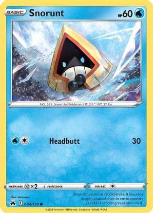Snorunt 034/159 - SWSH Crown Zenith