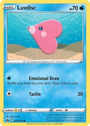 Luvdisc 035/159 - SWSH Crown Zenith