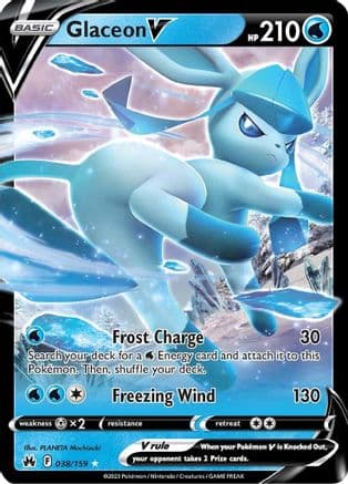 Glaceon V 038/159 - SWSH Crown Zenith Holofoil