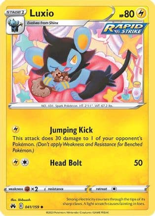 Luxio 041/159 - SWSH Crown Zenith Reverse Holofoil