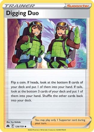 Digging Duo 126/159 - SWSH Crown Zenith Reverse Holofoil