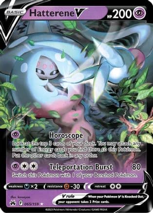 Hatterene V 065/159 - SWSH Crown Zenith Holofoil