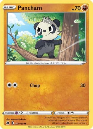 Pancham 072/159 - SWSH Crown Zenith