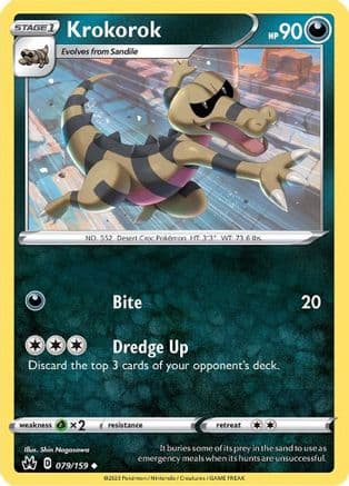 Krokorok 079/159 - SWSH Crown Zenith Reverse Holofoil