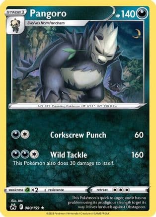 Pangoro 080/159 - SWSH Crown Zenith