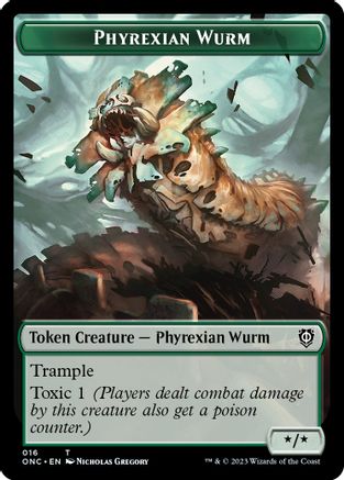 Phyrexian Wurm // Phyrexian Insect Double-sided Token () [Commander: Phyrexia: All Will Be One]