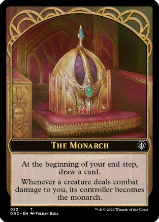 The Monarch // Golem Double-sided Token () [Commander: Phyrexia: All Will Be One]